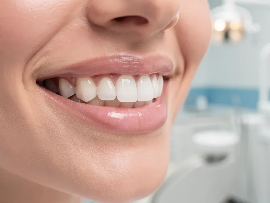 Sonrisa sana y brillante, símbolo de una buena cobertura dental.