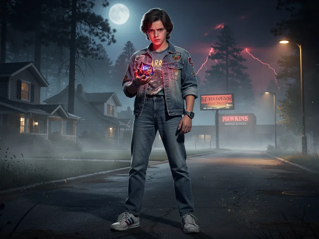 Arte conceptual de un nuevo personaje clave para Stranger Things 5.