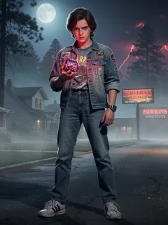 Arte conceptual de un nuevo personaje clave para Stranger Things 5.