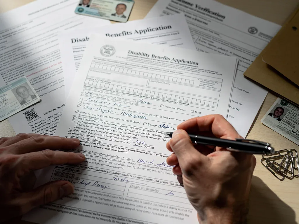 Formulario de solicitud de beneficios por discapacidad