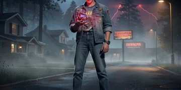 Arte conceptual de un nuevo personaje clave para Stranger Things 5.